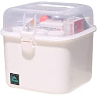 Polai Caja de Farmacia Portátil Caja de Medicina Armarios de Medicinas Botiquin de Primeros Auxilios Casa Medicina…